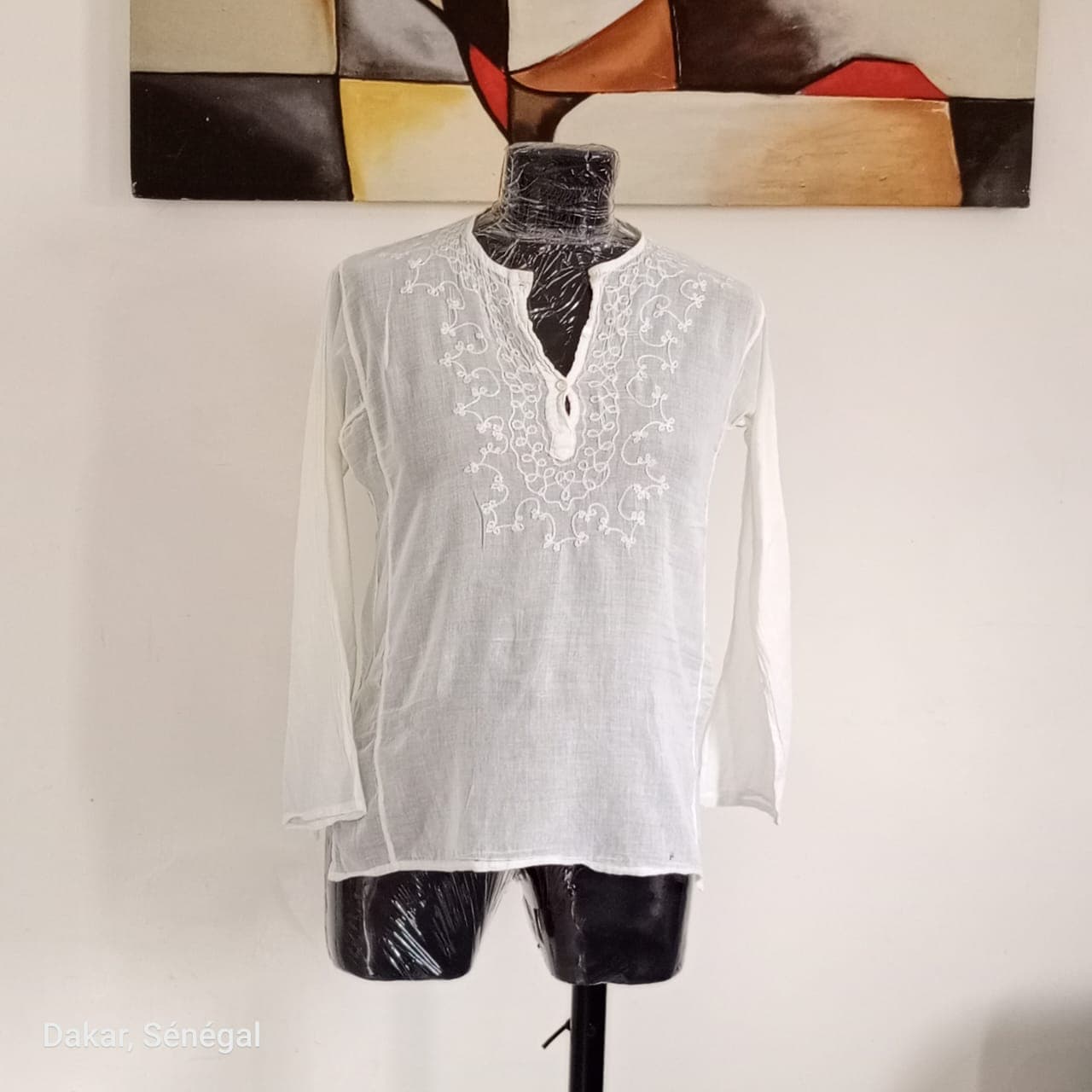 Haut blanc cassé