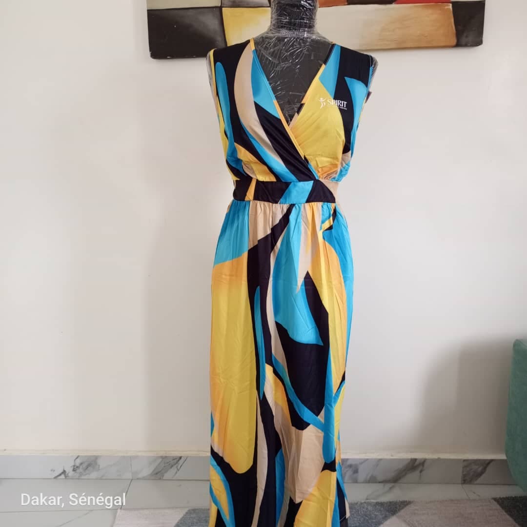 Robe Fleurie Jaune