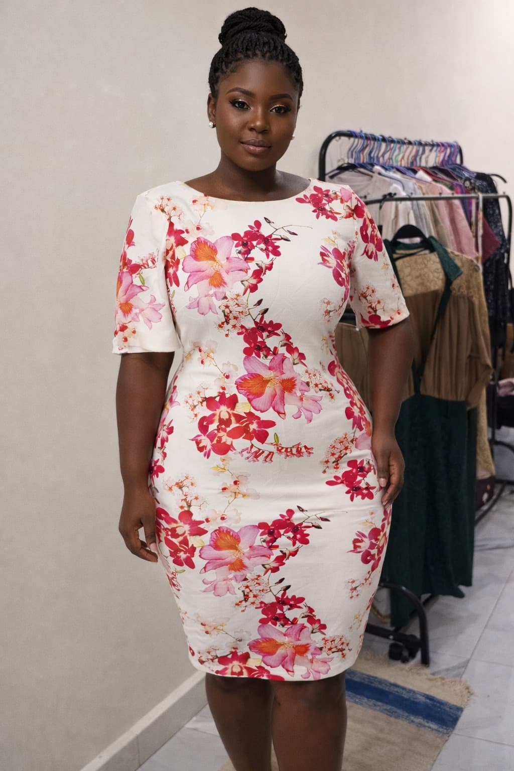 Robe Blanche fleurie