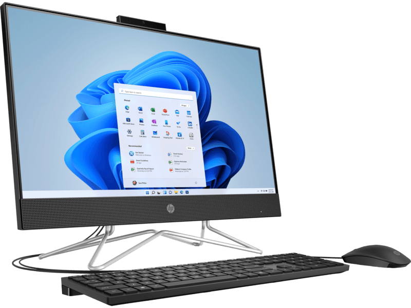 BUREAU All in One Hp 24 CR0307 NH i5/8gb/ 512 ssd/dos/ NON TACTILLE / 24 "BLANC 13TH