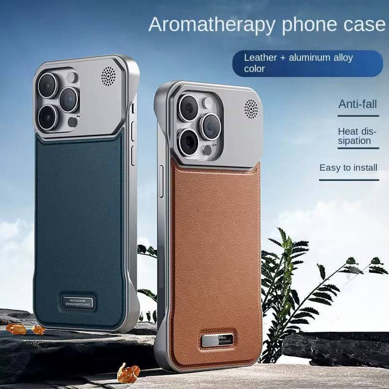Coque cuir aromatheupatique.