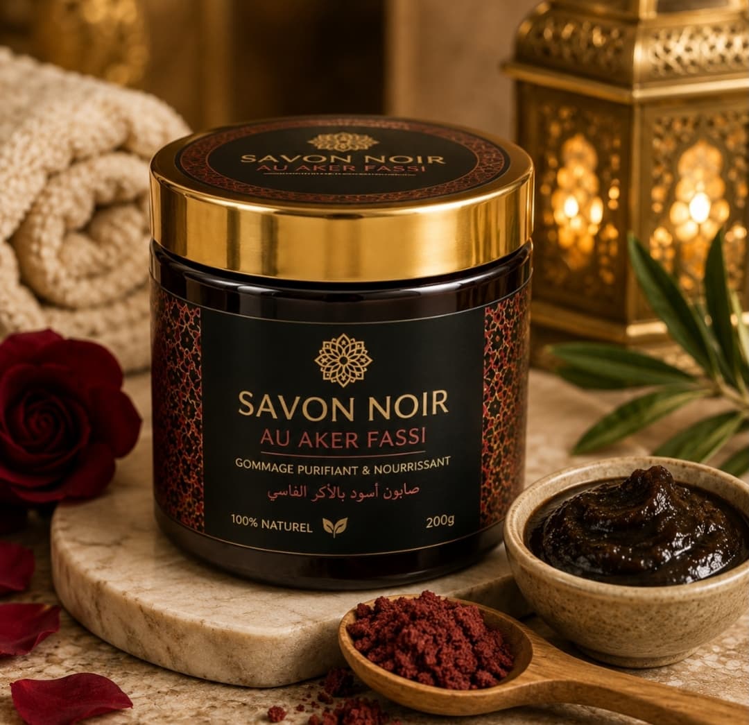 Savon Noir à l'Aker Fassi – Gommage Traditionnel Marocain