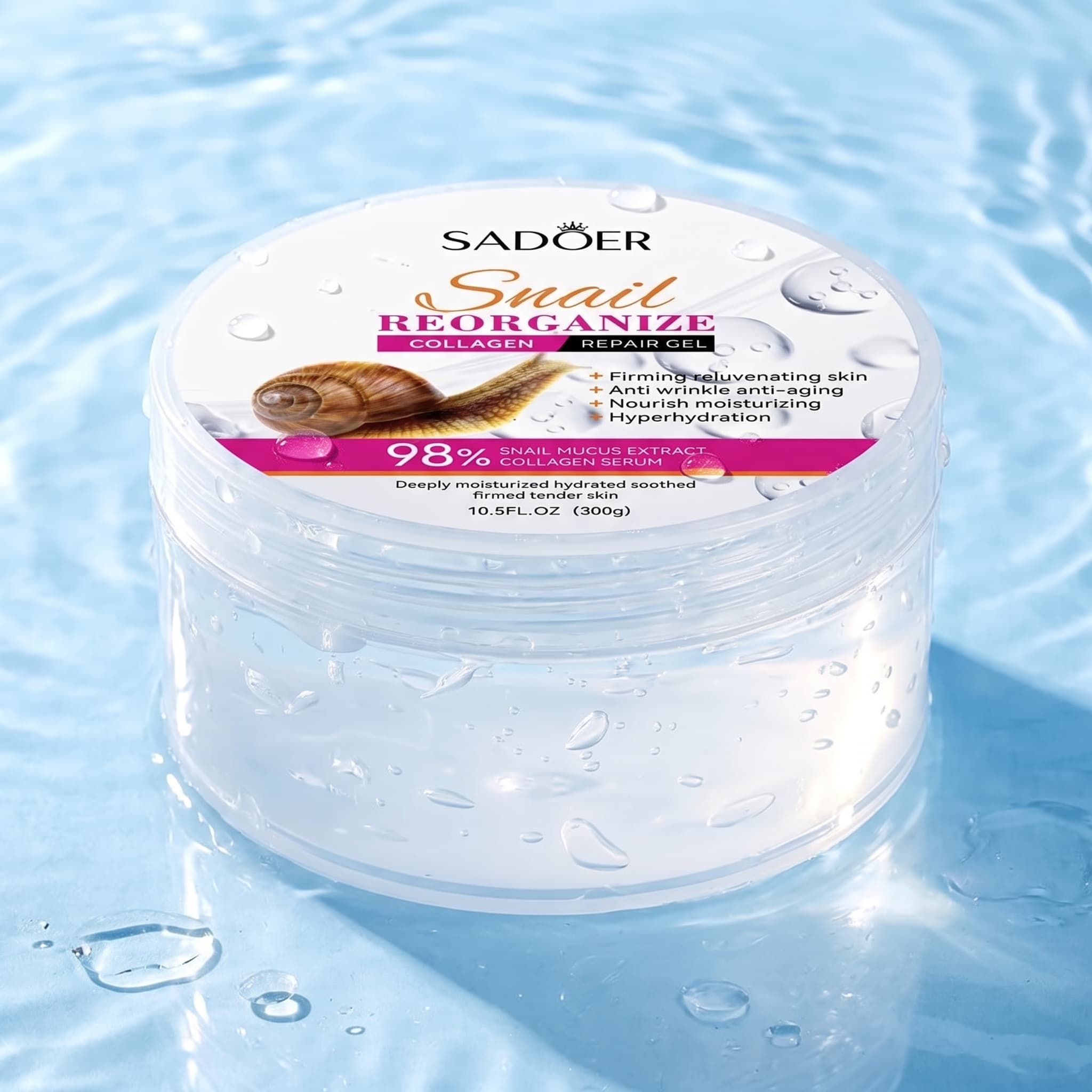 Gel réparateur pour le visage