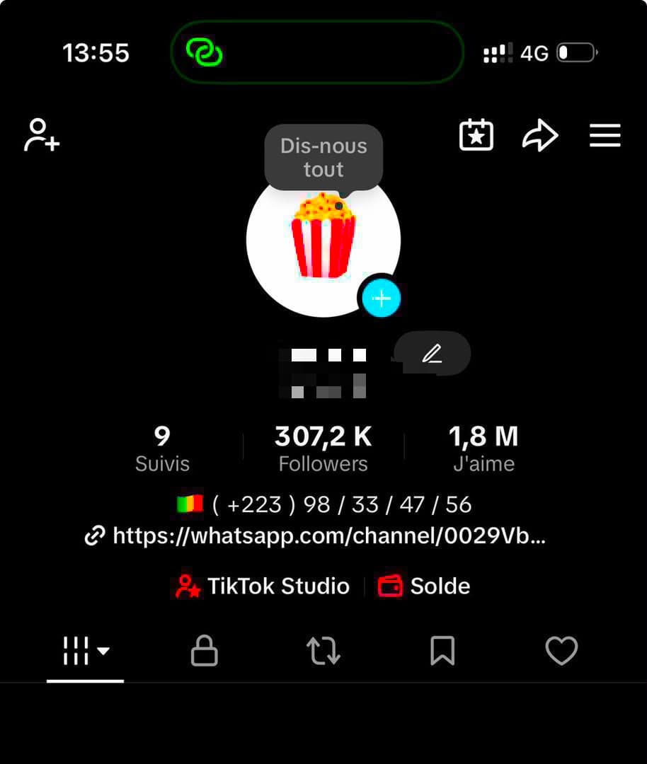 TIKTOK DE 307K ABONNÉ 🛍️