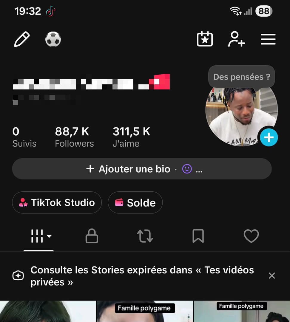 TIKTOK DE 88K ABONNÉ 🛍️