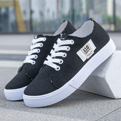 Chaussures à Lacets Toile Sneakers